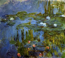 Lienzo impresionista de Monet.