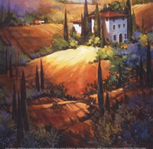 La Toscana, óleo en lienzo.