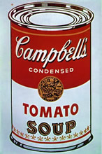 Clásica lata de tomates Campbell's.
