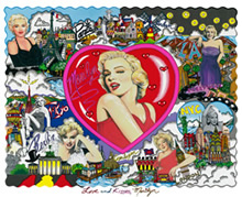 Collage pop de Marylin.