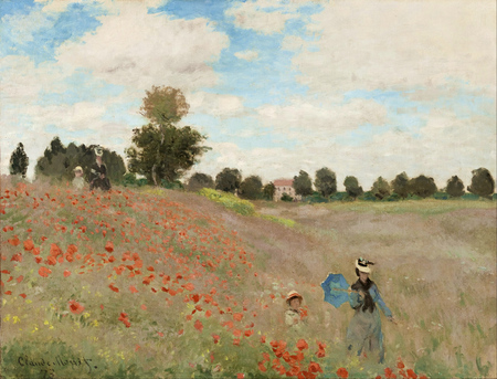 Campos de Amapolas - Claude Monet