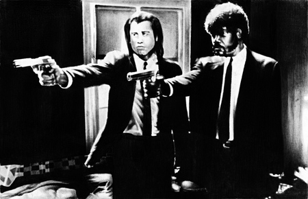 Travolta y L. Jackson en Pulp Fiction