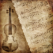 Violín en Sepia